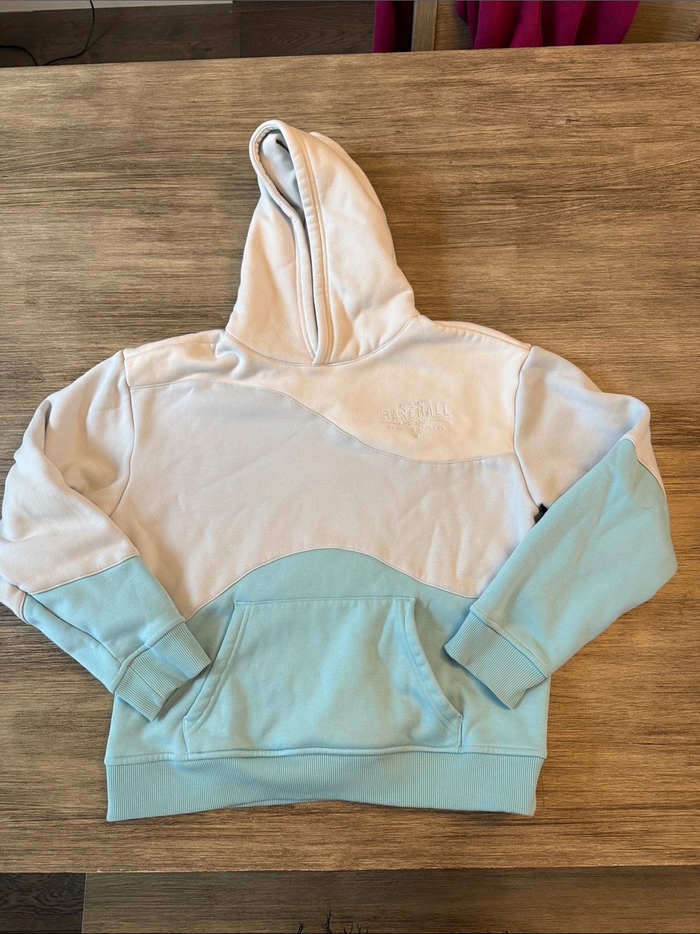 Baseball 101 Multi-Tone Light Blue Hoodie